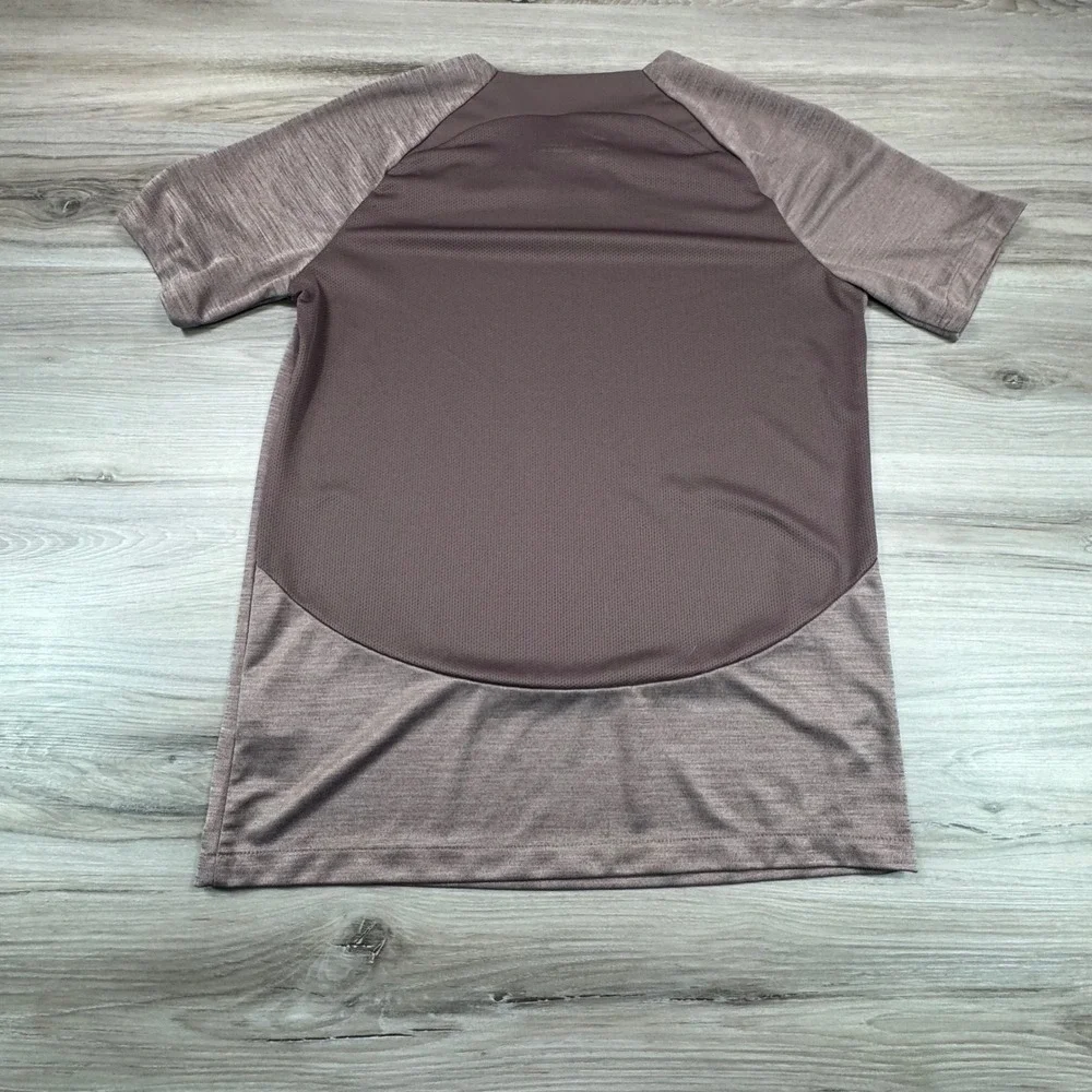 Nike Dri-FIT Mens Training‎ Shirt Mauve Brown Space Dye DQ5053-291 Size M